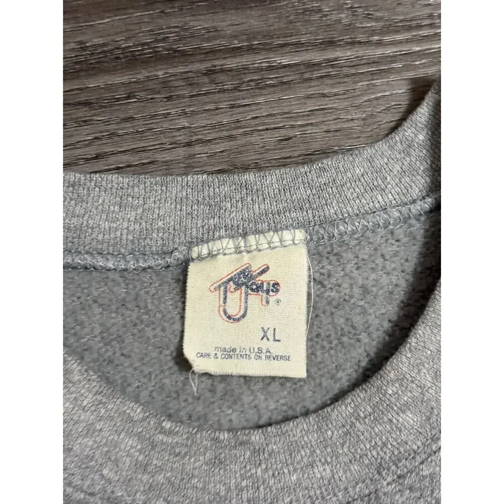 Vintage 1987 Tee Jays Classic Car Grey Crewneck Retro Made In USA - Men’s XL
